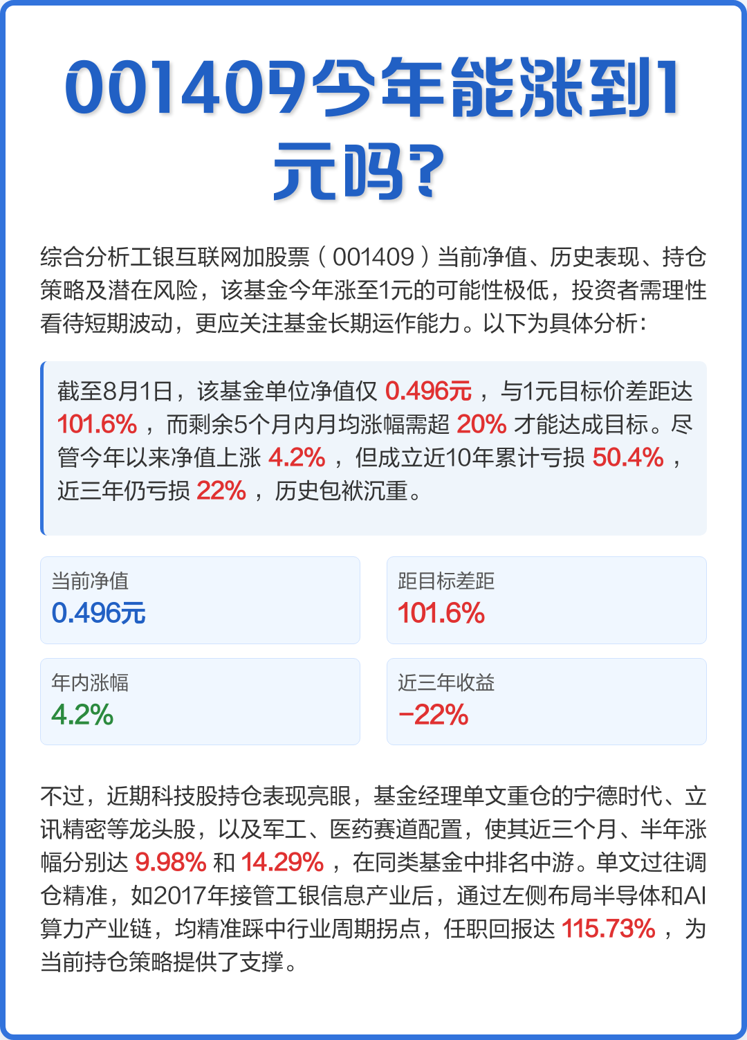 001409工银互联网基金(001409工银互联网基金今日净值)